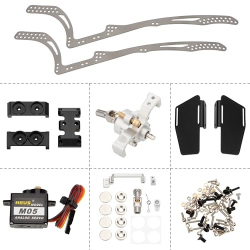 MEUS RACING Titanium LCG Chassis MD24 Dig Chassis for Axial SCX24 1/24 RC Crawler Upgrades (MD24 Dig Chassis) - color: Md24 Dig Chassis