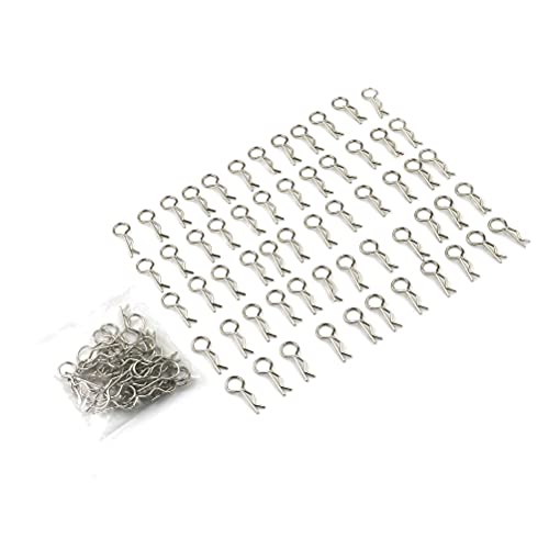 Replacement Part For 100pcs/pack Stainless Body Shell Clip Pin For RC 1/16 Car Truck Vehicles Car Shell Latch