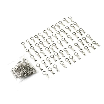 Replacement Part For 100pcs/pack Stainless Body Shell Clip Pin For RC 1/16 Car Truck Vehicles Car Shell Latch