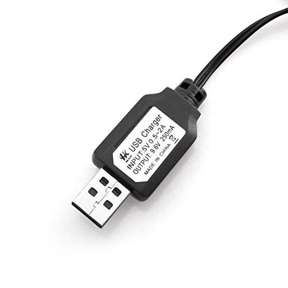 9.6V USB Charger Battery Charging Cable for RC Car KET-2P