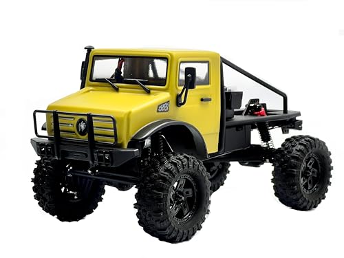 HOBBYPLUS CR-18P V3 Brushless Rushmore in -Hunter - Matte Sand - 1/18 Scale RC Truck Crawler with Off-Road RC Trucks Features, Portal Axles & Metal Gears - RTR, 2S/3S LiPo Compatible (1810419-V3) - color: T-hunter - Matte Sand (1810419-v3)