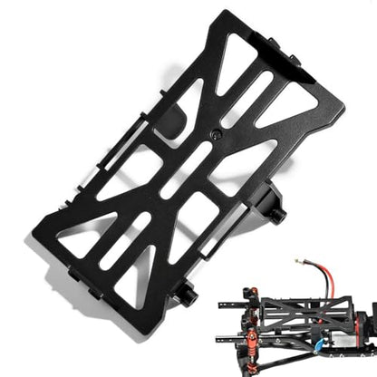 SCX24 Battery Holder Tray Upgrade for 1/24 RC Crawler Axial SCX24 C10 Bronco Deadbolt JLU CRC B-17 Upgrade Parts, Durable and Light Weight Electronics Battery Mounts