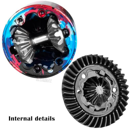 RC Diff Gear 37T Upgrades Part for 1/10 Slash 4X4 VXL/Rustler 4X4 VXL/Stampede 4X4 VXL/Hoss 4X4 VXL/XO-1,Front Rear Differential Hop Ups,Colorful - color: Colorful-(upgrades Part）