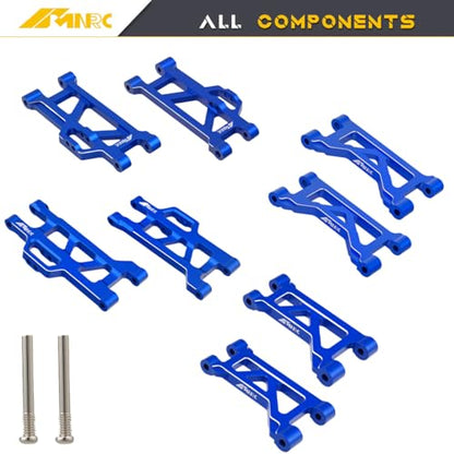 Alum Front Rear Suspension a Arm Kit for 1/16 Mini Maxx 4WD RTR RC Car Truck 107154-1 Upgrades Part Black