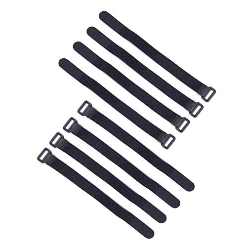 RC Lipo Battery Straps 20mm x 250mm Non-Slip Rubberized Battery Tie Down Straps for RC Drone Boat Car(8Pcs)