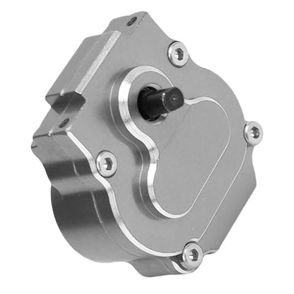 RC Complete Transmission, CNC Aluminum Alloy 24:1 Complete Transmission Smooth Operation for 1/18 RC Crawler Car Upgrade Part (Grey) - color: Grey