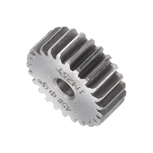 HARFINGTON Straight Spur Gear 6mm Bore 25T Mod-1 Hardened 45# Steel Spur Diff Differential Motor Gear RC Car Replacement Parts - style: 25T