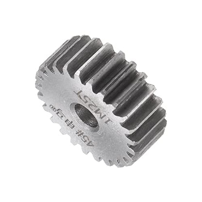 HARFINGTON Straight Spur Gear 6mm Bore 25T Mod-1 Hardened 45# Steel Spur Diff Differential Motor Gear RC Car Replacement Parts - style: 25T