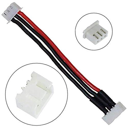 JST-XH 2S Balance Plug Extension Lead Wire 200mm 10 PCS for LiPo Battery Balance Charging 22AWG Silicone