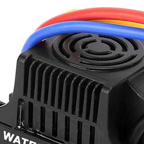 RC 60A Brushless Electronic Speed Controller ESC, Waterproof ESC for 1/8 1/10 Remote Control Car, High Performance ESC with 6V/5A BEC, Enhanced Throttle Response for 2-4S Li - Po