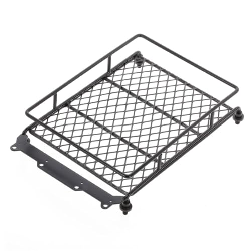 VICASKY Car Roof Luggage Carrier Rack for Rc Crawler Durable Black Metal Storage Bracket for Cargo and Accessories Lightweight Design for Easy Installation