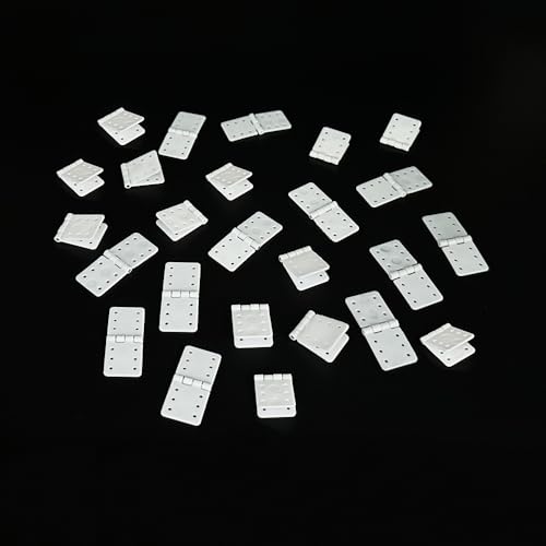 25PCS RC Airplane Pinned Nylon Hinges for RC Plane Replacement Parts Fixed Wing Model Airplane Loose-Leaf (Small 12X24mm) - style: Small 12X24mm