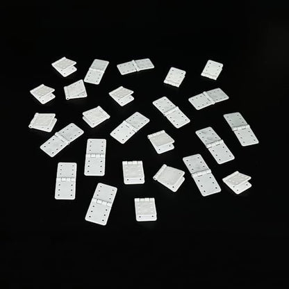 25PCS RC Airplane Pinned Nylon Hinges for RC Plane Replacement Parts Fixed Wing Model Airplane Loose-Leaf (Small 12X24mm) - style: Small 12X24mm