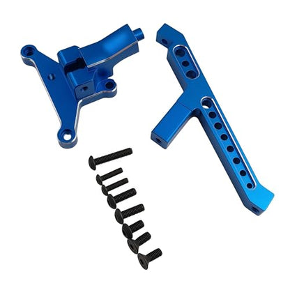 Aluminum Front Chassis Brace for 1/8 Sledge 4WD RC Truck (Blue) | Alloy,95076-4,9520,Monster Truck,Upgrade Parts,CNC Machined,High Strength,Precision Fit,Wear Resistant - color: Blue
