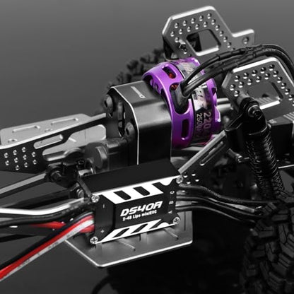 AM32 40A Waterproof Brushless ESC for TRX4M SCX24 Ascent-18 | 5V 2A BEC, AM32 Firmware, Smooth Low-Speed Control, 1/18 & 1/24 RC Crawler Upgrades