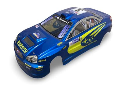 1/10 Scale RC Drift Racing Touring On Road Car Painted Body Shell, No Cut, Subaru STI Style, 190mm, Blue