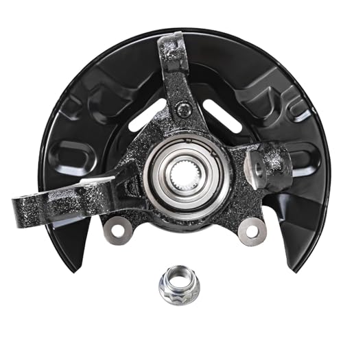 Detroit Axle - Front 4pc Steering Knuckles Kit for 03-08 Toyota Matrix, 2 | Steering Knuckles & Wheel Bearing Hubs 2 Outer Tie Rods 2003 2004 2005 2006 2007 2008 [4-Wheel ABS] Replacement - size: 4SU50495/Kit