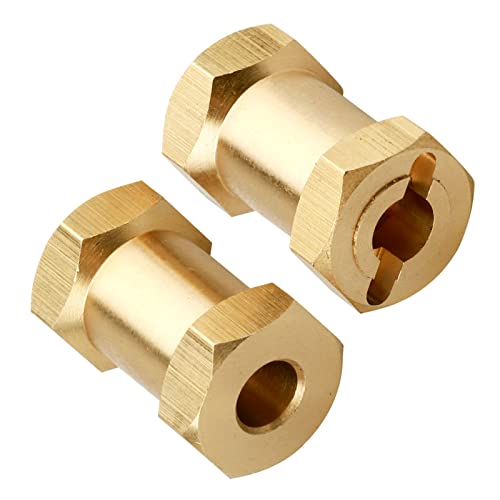 4pcs 12mm Brass Wheel Hex Hub Offset Extension Hex Drive Adapter Combiner Coupler Conversion for 1/10 RC Crawler Axial SCX10 CC01 Jeep Wrangler D90 Wraith (20mm) - size: 20mm