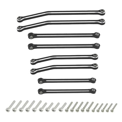 Hobby Details Aluminum Rear Axle Gear Box Skid Link Wheel Upgrade Set for 1/30 Axial SCX30 Jeep Wrangler RC Cars, Black and Gold (Skid Link Rods) - color: Skid Link Rods