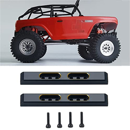 2Pcs Brass Boulder Bars for 1/24 Axial SCX24 AXI90081 AXI00001 AXI00002 AXI00005 AXI00006 Girder Strengthen RC Car - color: Brass Boulder Bars