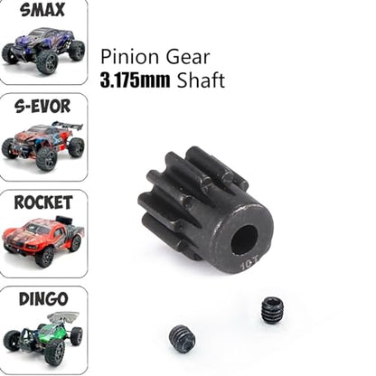 32P Hardened Pinion Gear Set 1/8 Inch Hole Metal Pinion Gear 15T 16T 17T 18T 19T 3.175mm RC Motor Pinion Gear Kit for 1/10 RC Car - style: 15 16 17 18 19T
