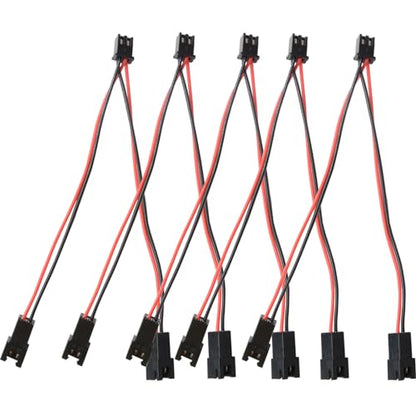 5Pcs 3D Printer Mainboard Y Splitter 1 to 2 Extension Connector Wires Cooling Fan XH2.54 Terminal Connector Cables