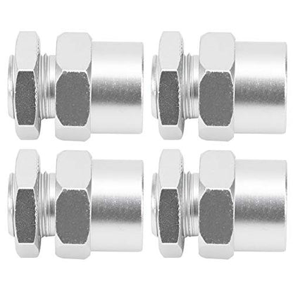 VGEBY Hex Adapter, 12mm to 17mm Wheel Hub Extension for RC Car Conversion, RC Crawler Accessories, Silver Model Car Upgrades for RC Enthusiasts, DIY Projects, Off-Road Crawling