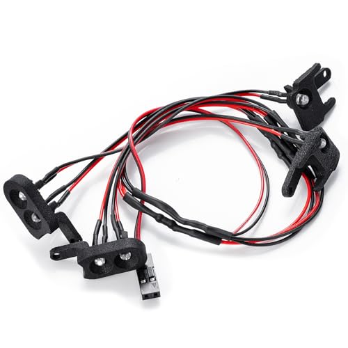 1:18th RC Car Light Kits Front Rear LED Lamp Upgrades for 1/18 Redcat Ascent Rock RC Crawler Car