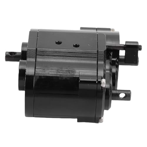 Dual Speed Transmission, Alloy 2 Speeds Gearbox Replacement for SCX10 D90 1/10 RC Crawler, with Full Time Four Wheel Drive and Reinforced Suspension System