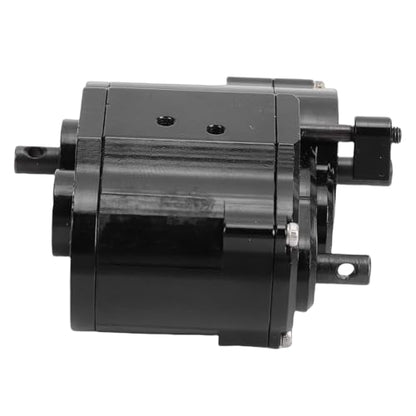 Dual Speed Transmission, Alloy 2 Speeds Gearbox Replacement for SCX10 D90 1/10 RC Crawler, with Full Time Four Wheel Drive and Reinforced Suspension System