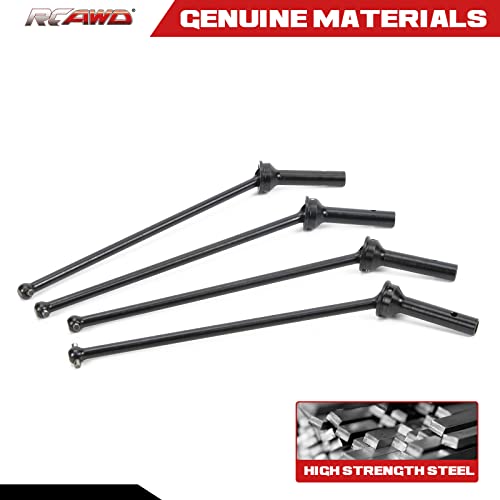 RCAWD CVD Driveshaft 183mm for ARRMA 6S, 1/8 Kraton 6S, Notorious 6S, Outcast 6S & 1/7 Fireteam 6S Upgrades Parts, #45 Steel Drive shafts Hop Ups for #AR220033#ARAC3985 Black - color: Black