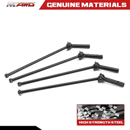 RCAWD CVD Driveshaft 183mm for ARRMA 6S, 1/8 Kraton 6S, Notorious 6S, Outcast 6S & 1/7 Fireteam 6S Upgrades Parts, #45 Steel Drive shafts Hop Ups for #AR220033#ARAC3985 Black - color: Black