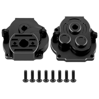 Aluminum Transmission Housing Gearbox Case for TRX4M 1/18th RC Crawler Car Upgrade Parts Accessories (Black) - color: Black
