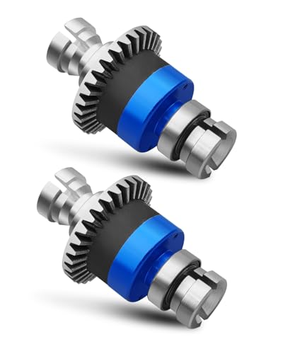 30T M0.8 Differential Gears Fit for 1/18 Arrma Typhon Grom Granite Grom | 2Pack Assembled Differential for 1/14 Mini Mojave Grom 2S, RC Diff Gear Set, Front & Rear Metal Differential Housing