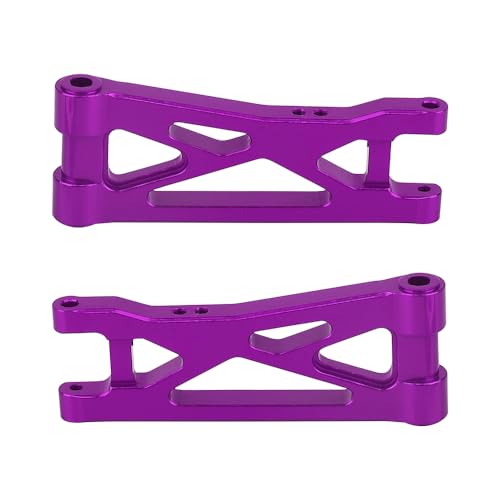 Aluminum Steering Knuckles, C Hubs Front Rear Shock Mount Suspension Arms Transmission Cover Wheel Hex for 1/24 Buggy Losi Micro-B Upgrade Set,8 Set (Purple)-65165 - color: Purple