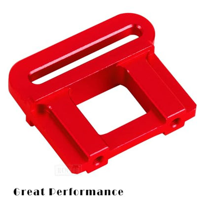 RC Tall Battery Holder Mount Hold Down Upgrades Part for 1/8 6S Maxx Slash / 4WD Sledge,Aluminium Battery Mounting Plate Tray Battery Holder Mount with Strap,Red - color: Red - (Upgrades)