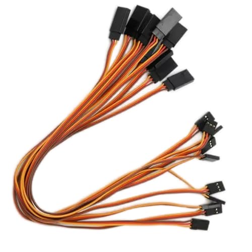 10pcs 300mm 11.8in Servo Extension Lead Wire Cable 26AWG Universal JR Spektrum Futaba