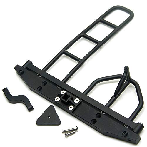 1/10 Scale RC Crawler Rear Bumper with Spare Tire Carrier for D90 D110 1:10 RC Crawler Car (A) - style: A