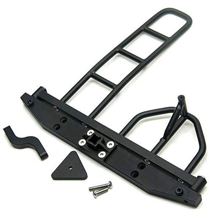 1/10 Scale RC Crawler Rear Bumper with Spare Tire Carrier for D90 D110 1:10 RC Crawler Car (A) - style: A