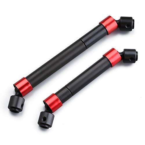 INJORA 2PCS Metal CVD Drive Shaft for 1/10 RC Car Crawler 324MM Wheelbase TRX-4 - size: For 324mm