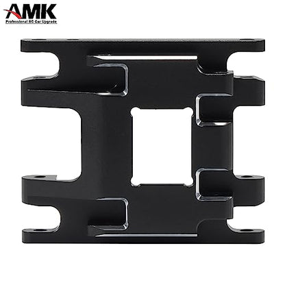 Aliuminum Alloy TRX4M Upgrades Transmission Gearbox Skid Plate with 11T Pinion Gear Box Housing for 1/18 RC Crawler 97054-1 Defend 97074-1 Bronc (Plate-Black) - color: Plate-black