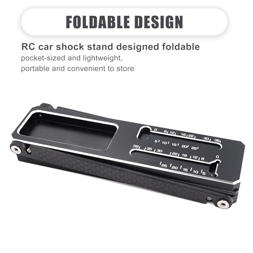 Aluminum RC Car Shock Stand Shock Absorber Rack Holder for 1/8 1/10 RC Car | Multi-Function RC Part Articulation Shock Stand,Compatible with 1/10 on-Road/Off-Road 1/8 on-Road/GT,CNC Machined