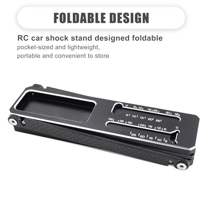 Aluminum RC Car Shock Stand Shock Absorber Rack Holder for 1/8 1/10 RC Car | Multi-Function RC Part Articulation Shock Stand,Compatible with 1/10 on-Road/Off-Road 1/8 on-Road/GT,CNC Machined