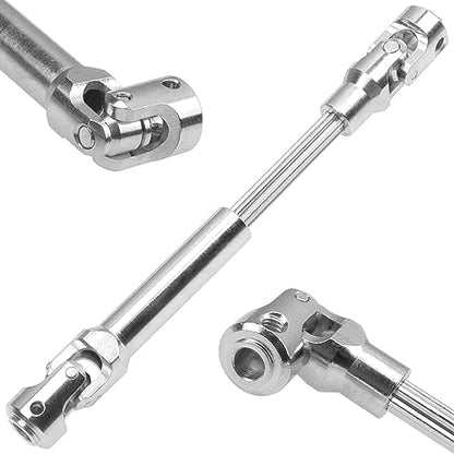 2Pcs Vgoohobby Universal Drive Shaft RC Crawler Driveshaft Compatible with Traxxas TRX4 Axial SCX10 AXI03007 Redcat Gen7 RC4WD D90 TF2 1/10 RC Crawler Car (Silver,94-119mm) - color: Silver, size: 94-119mm