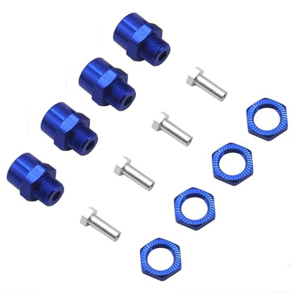 Metal 12mm to 17mm Wheel Hex Adapter Adaptor Converter & Metal 12mm to 17mm Wheel Hex Drive Hub Adapter Conversion 15mm Offset Extension