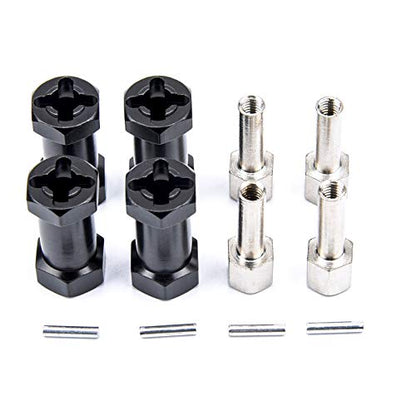 12mm Wheel Hub Hex Spacer 25mm Offset Extension Drive Adapter | For 1/10 Traxxas Rustler Axial SCX10 ii Wraith Gen7 Gen8 D90 - style: 25mm