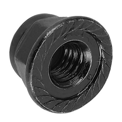 RC Nuts, 12PCS Non Slip Tire 4mm Lock Nut Compatible with SCX10 1/10 RC Model Car(Black) - color: Black