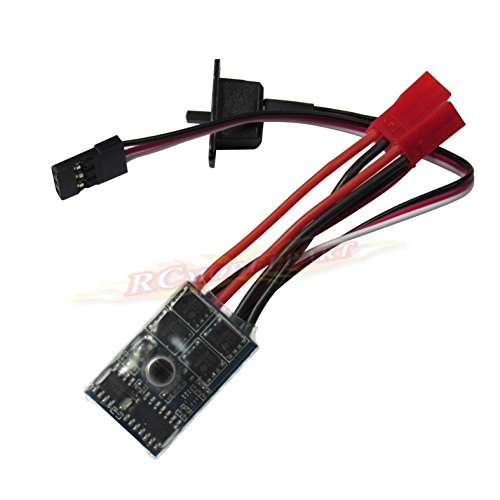 RC ESC 10A Brushed Motor Speed Controller for RC Car Boat Tank with Brake This ESC can Work with 130/180/260/280/380 Brushed Motor - size: 1 Pcs