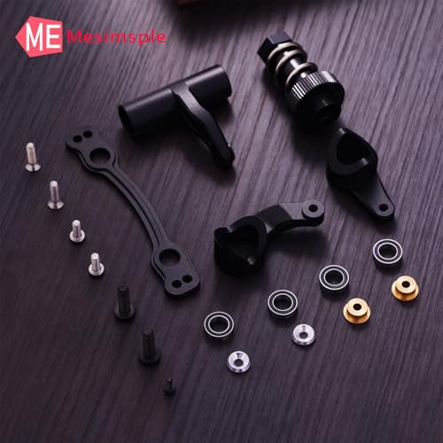 Steering Bellcrank & Body Clips Set for Arrma 1/7 Felony Infraction Limitless Mojave 6s Steering Bell Crank 1/8 Kraton Outcast Notorious Talion 6S Steering Servo Saver Upgrades Part Black - color: black