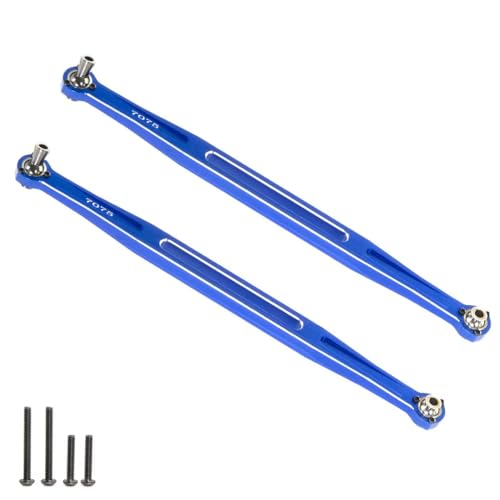 Front Steering Tie Rod Links 7075-T6 for 1/5 Traxxas X-MAXX WideMaxx 8S & 1/6 XRT 8S Monster Truck Upgrades Parts, Replacement for #7897, 2pcs Set (Blue) - color: Blue